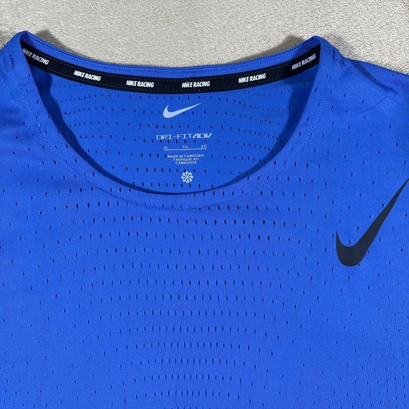 Nike AeroSwift Men's Dri-FIT ADV Short-Sleeve Running Top - Blue XL - MSRP $90 - Picture 2 of 6